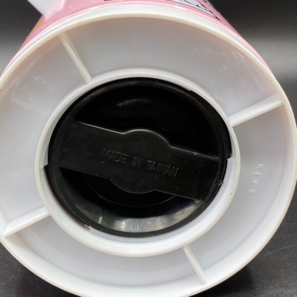 Vintage 1965 Peanuts Snoopy and Woodstock Thermos Vacuum Flask Pastel Pink VTG - Picture 9 of 12